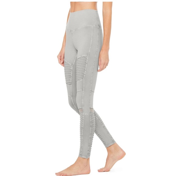 ALO Yoga High-waist Washed Moto Legging - Picture 3 of 10